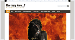 Desktop Screenshot of howmanyknow.com